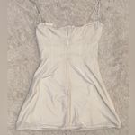 House Of CB NWOT  Grace Crystal embellished velvet white mini dress sz S Photo 7
