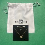 Coach Gold tone Pendant Necklace Photo 1