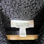 Haven Well Within Sherpa Pullover Hoodie Size M Black Cozy Lounge Fleece Casual Size M Photo 4