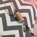 Handmade Sutter Home Cork Wine Beaded Necklace Hand Made Photo 0
