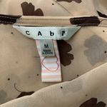 CAbi  #981 Womens Playfall Me Gingko Leaves Sheer Cap Sleeve Top Photo 3