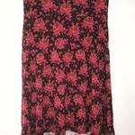 LuLaRoe  Skirt Azure Pink & Orange Floral Roses on Black Sz L BNWT Yoga Waistband Photo 0