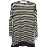 V CRISTINA Tunic Top Women Size Small Striped Embroidered V Neck Shark bite Hem Photo 5