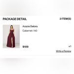 Azazie  Cabernet Bridesmaids Dress Photo 4