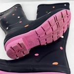 Joules Womens WellyPrint Navy Blue with Polka Dots Rubber Wellington Boots 6 Photo 7