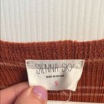 Sienna Sky  Rust and White Knit Top Photo 1