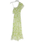 MISA Los Angeles Misa Rumi One Shoulder Asymmetric Ruffle Floral Print Chiffon Dress Size S NWT Photo 7