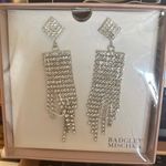Badgley Mischka New Gift Boxed  Diamond & Waterfall Crystal earrings Photo 0