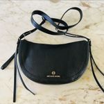Michael Kors Camden Solid Black Leather Small Messenger Crossbody Bag Photo 0