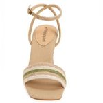 Jeffrey Campbell Jeffery Campbell Women's Sailboat Wedge Jute Sandals, Tan/Green, Size 9, NWT Photo 3
