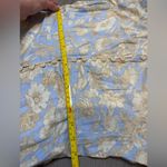 Rebecca Taylor Short Sleeve Satin Leaf Floral 100% Cotton Maxi Dress Size 8 Photo 11