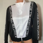 New York & Co. NWT SOHO NY&C Tracksuit Jacket Black and White Size M Photo 0