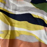 Equipment Camo Print Tie Sleeve 100% Silk Blouse Size L Photo 4