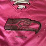 Majestic Pink sequin Seahawks jersey NFL Photo 2