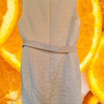 Chetta B  Yellow V Neck Sleeveless Mini Dress Size‎ 12 Photo 0