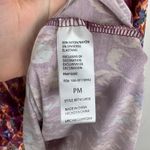 Democracy Floral Popover Top Size PM Burgundy Stretch Soft Comfort Boho Hippie Photo 7