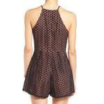 ASTR  Black Geometric Lace Chemise Photo 1