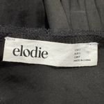 Elodie Anthropologie  Black Satin Tie Front Cami Tank Top Women’s Small Photo 1