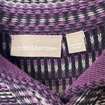 Croft & Barrow  Snap Button Cardigan Sweater Knit Purple Striped Women's Large‎ Photo 6