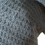 Free People  Dark Grey Waffle Knit Dolman Sleeve Cropped Sweater Photo 2