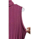 ASOS Design Column Ribbed Sleeveless Turtleneck Maxi Dress Burgundy 10 Photo 4