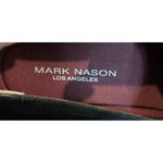 Mark Nason‎ On Point Black Gold Metallic Leather Slip On Sneakers Shoes Size 8 Photo 5