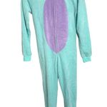 COZY CRITTER One Piece Owl Sleepwear Loungewear Womens Size Small Pajamas Hooded Green Photo 5
