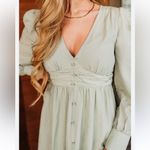 Blu Pepper Soft Gray Long Sleeve Dress Photo 1