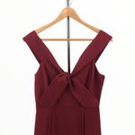 NBD x Revolve Maroon Off Shoulder Corah Gown Photo 3