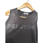 Peloton  Black Sleeveless‎ Athletic Tank Top Women's Size S Perforated Detail Photo 1