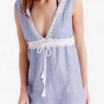 J.Crew Nautical Stripe Swimsuit Coverup Dress size XS Photo 0