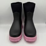 Hunter Women's Black Pink Fizz City Explorer Short Boots Size 6 Neoprene Photo 1