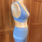 NWT, Lavishly Paris Baby Blue Bralette and Leggings Pajamas Set Size undefined Photo 2