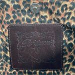 Brighton  Rita Woven Macrame Jute Straw Leather Tote Bag‎ Animal Print Lining Photo 12