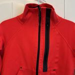 Nike Women’s Tech Fleece Moto Cape Red & Black Zip Up Jacket Photo 1