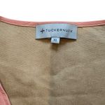 Tuckernuck Easton Blush Pink Faux Leather Swing Blouse 3/4 Sleeve, Sz XL Photo 11