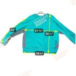 Avia Womens XL (16-18) Green Striped Long Sleeve Pullover Sweatshirt Photo 4