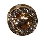 Rose Gold Tone Round Halo Stud Earrings Fashion Jewelry Sparkle Crystal New Photo 1