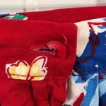 Vintage Floral Fit Flair MIDI Skirt Sz 12 Pockets Red White Blue 90s Spring Photo 6