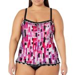 Profile by Gottex Sweetheart‎ 40 D Cup Sized Tankini Top Swimsuit Pink Size undefined Photo 0