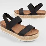 Madden Girl Cassie Black Espadrille Platform Casual Sandals New in Box 8 Photo 0
