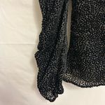 ASTR  the‎ label Florence Princess Sleeve Top Black Velvet Dot Size Medium Photo 1