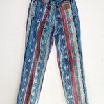 Wrangler Vintage Aztec Southwestern RARE Print Denim Jean Photo 2