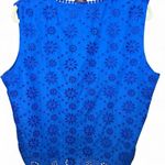Grace Karin Boho โจRoyal Blue Lace Eyelet Bow Tie Vest Tank Top 2XL ๐ ๐ Photo 2