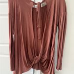 Daytrip  Slub Boho Top Lace Detail, Open Twist-Back Y2K Photo 3