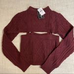 Say What? Say What? Juniors’ Two - Piece Cable-Knit Shrug and Tank Set Photo 2