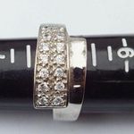 Charming Women's Silver CZ Ring With Wrap Around Design, Size 8 Photo 3