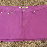 Wet Seal Rare Wet‎ Seal Y2K Mini Purple Denim Skirt Size 7 Photo 0