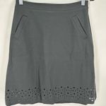 Banana Republic NWT Geometric Laser Cut Ponte Pencil Skirt Black Size 2 Office Photo 2