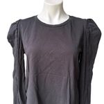 Generation Love  Jamie Ruffled Puff Long Sleeve Top in Black, Sz L Photo 8
